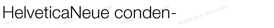 HelveticaNeue conden字体转换